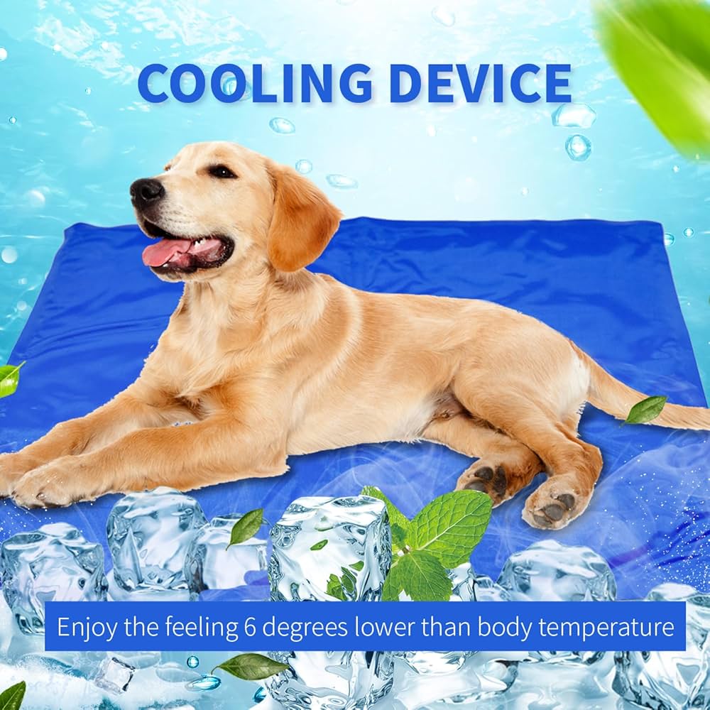 レトリバー Amazon.com : Jumstigate Washable Dog Cooling Mat Pet Cooling