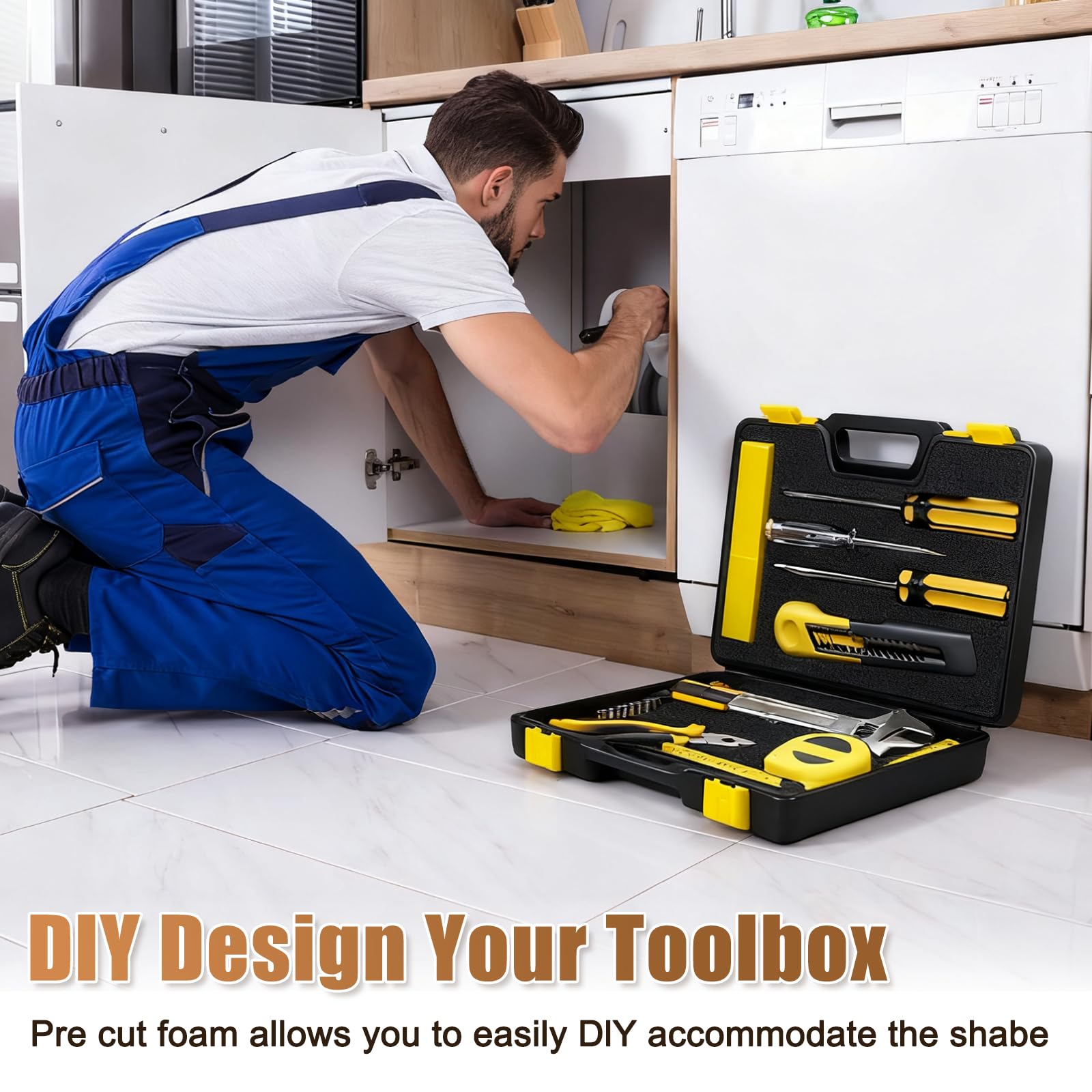 6 PCS Pick Apart Foam Insert- 3 PCS 16*12*0.4in Pads 3 PCS 16*12*2in - View #12