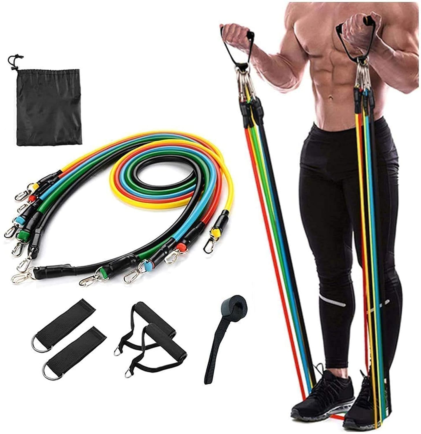 ps Exercise Bands Resistance Bands Set for Workingout Door Fitness Gym Resistance Bands Kit for Men Women Streching Rubber Bands (11PCS) (B0CVS9ZLCB) Amazon Price History, Amazon Price Tracker