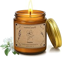 Vista 14 de Velas perfumadas, vela perfumada en tarro grande de 16 onzas, vela de cera de soja rosa con 100 horas de tiempo de combustión, vela de aromaterapia