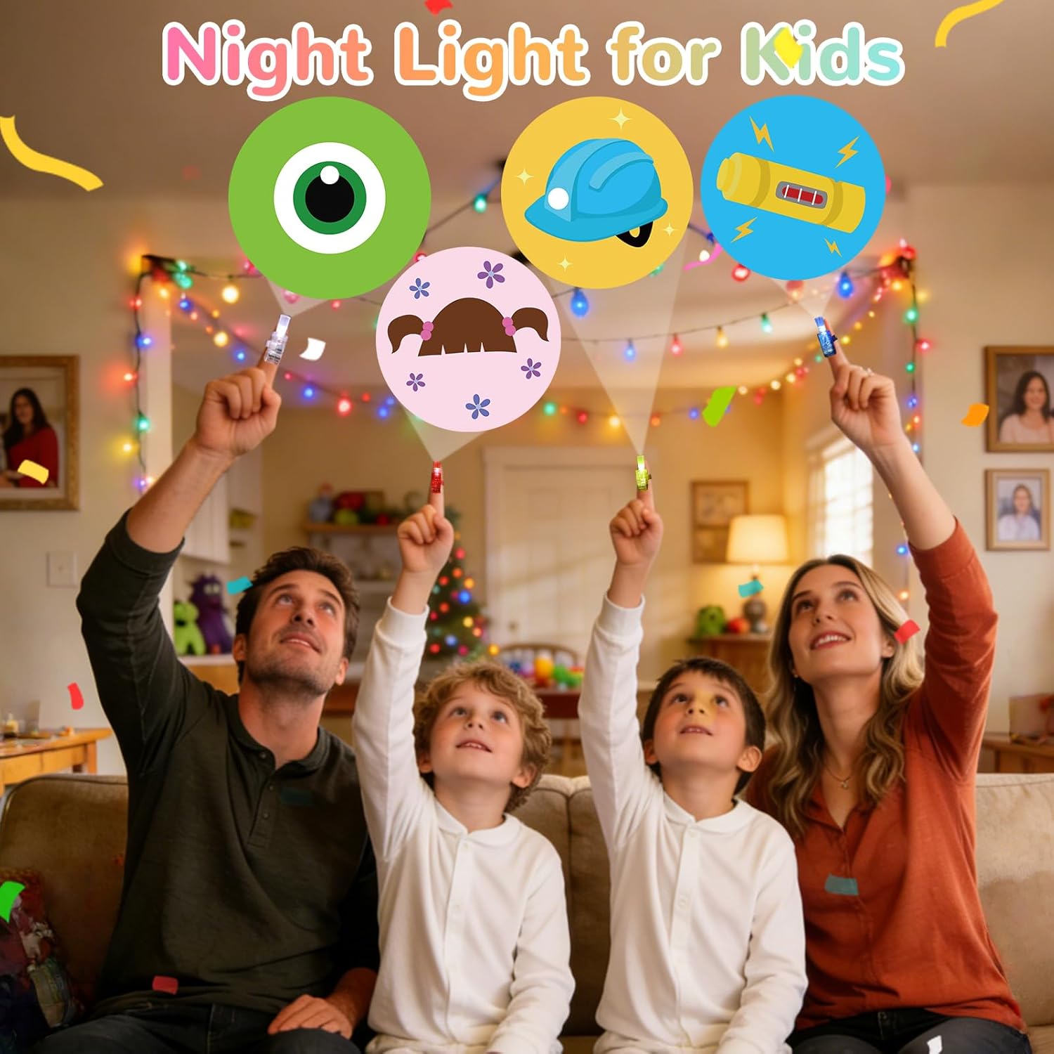 36 Pack Monster Inc Party Favors LED Finger Lights, Glow in The Dark Cartoon Monsters Toys Goodie Bag Stuffers, Classroom Rewards, Party Prizes & Glow Party Supplies