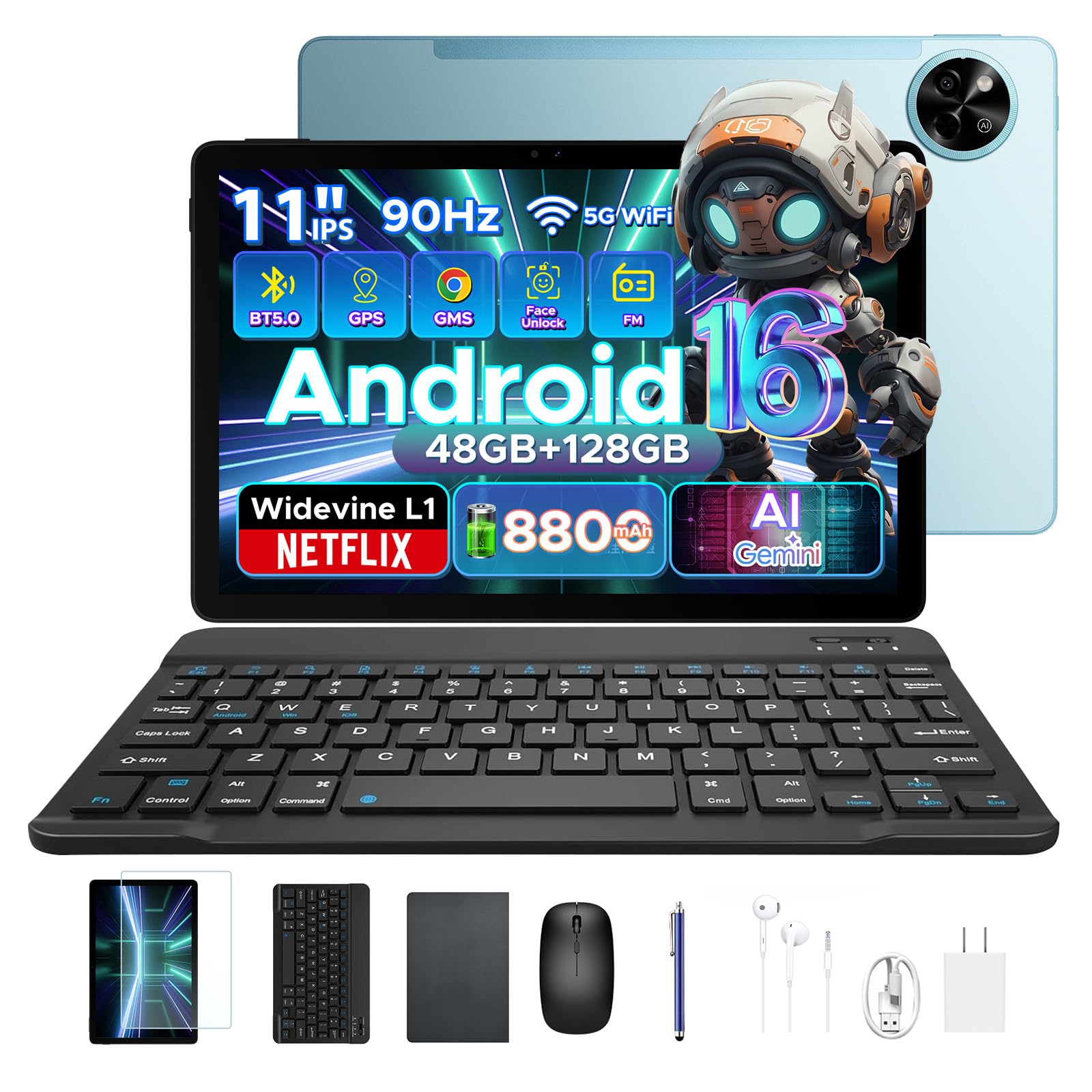 Amazon.co.jp: タブレット 11インチ セット版 P11 Android16 T7250 8