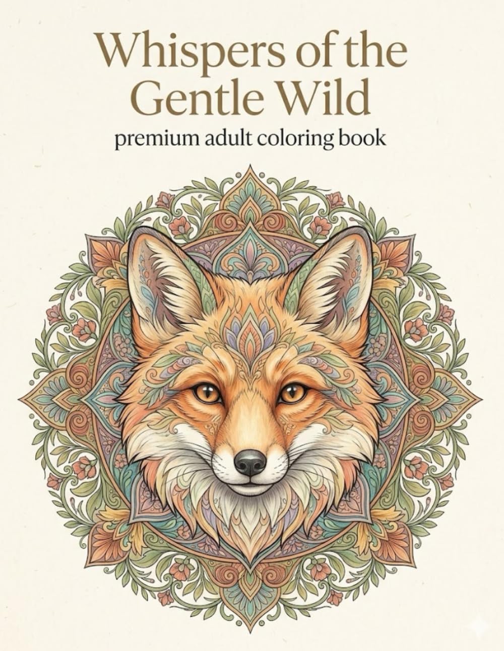 Whispers of the Gentle Wild: A Calming Animal Coloring Book for Women Featuring 50 Relaxing Mandala-Inspired Designs for Stress Relief and Mindfulness