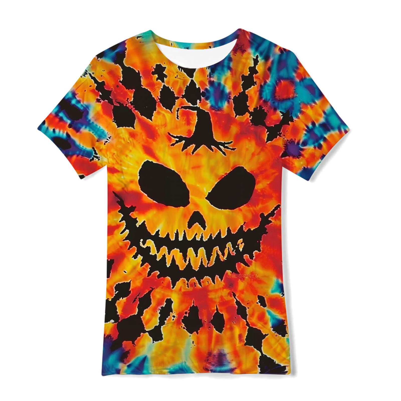 Boys Tie Dye Shirt Kids Rainbow Shirts Size 4-16