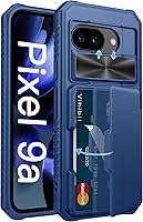 Vista 57 de Vihibii Funda tipo cartera para Google Pixel 9a con tarjetero (4 tarjetas), [bloqueo RFID], cubierta de cámara deslizante y bordes elevados