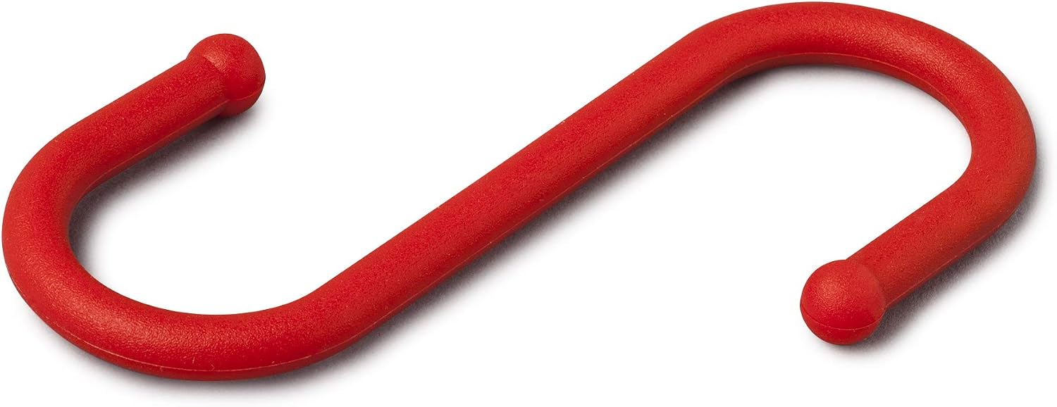 Zeal S Shape Hook, Red, One Size