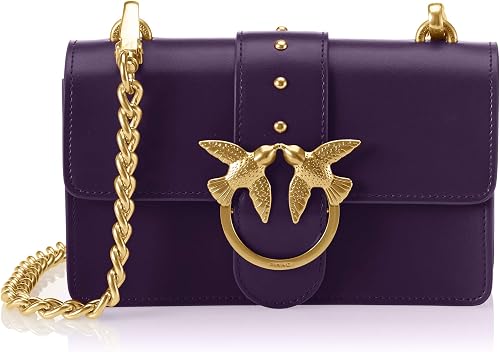 Pinko Mini Love Simply Tracolla Vitello Seta, Borsa a Spalla Donna, Viola ( Viola/Mornat Cordiale), 7x14x23 cm (W x H x L) : Amazon.it: Scarpe e borse