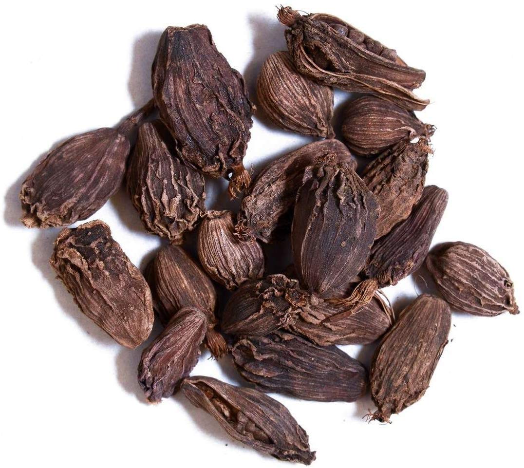 Earth Best 100% Natural Cardamom Black Whole Organic (Badi Elaichi, Sabut Elaichi) Grade- Big Size 50 Gm