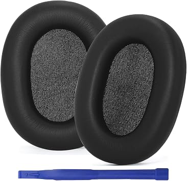Adhiper Replacement Earpads Cushions for Sony WH-1000XM6WH1000XM6 Noise Canceling Headphones, XM6 Earpads Cushion with Softer Protein Leather & High Density Memory Foam - Black