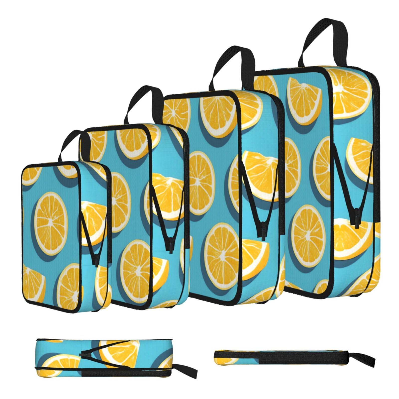 Lemon wedges Compression Packing Cubes 4 Piece Set