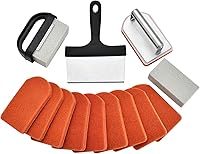 Vista 1 de Griddle Cleaning Kit for Blackstone 15 Pieces - Heavy Duty Grill Cleaner Kit with Grill Stone, Griddle Scraper, & Griddle Brush with Stainless Steel