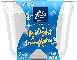 Starlight & Snowflakes 3-Wick Candle, 6.8 Oz, 3 Count