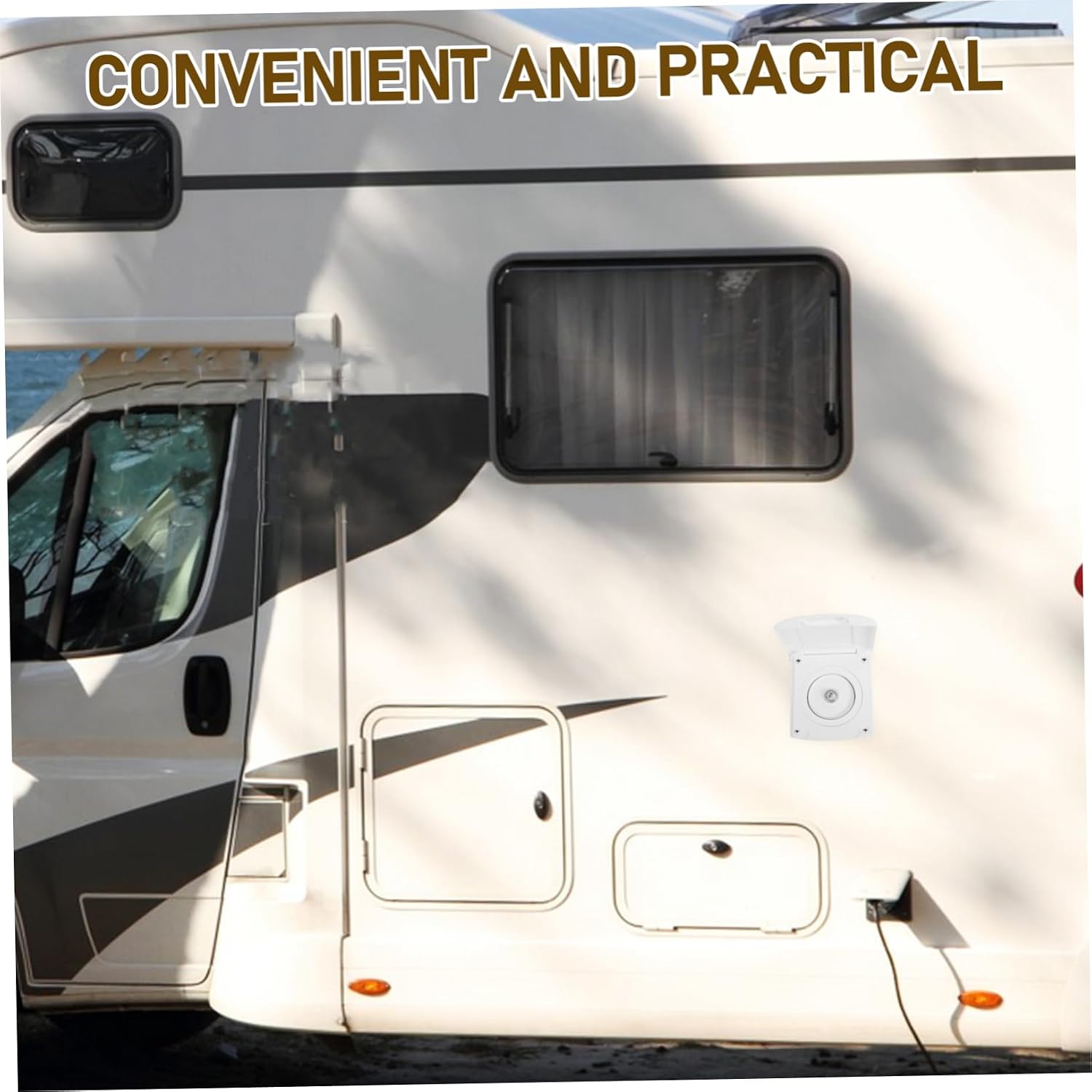 Rv Water Fill Inlet Cover Dustproof Freshwater Inlet for Outdoor Camping Campers Trailers and Motorhomes