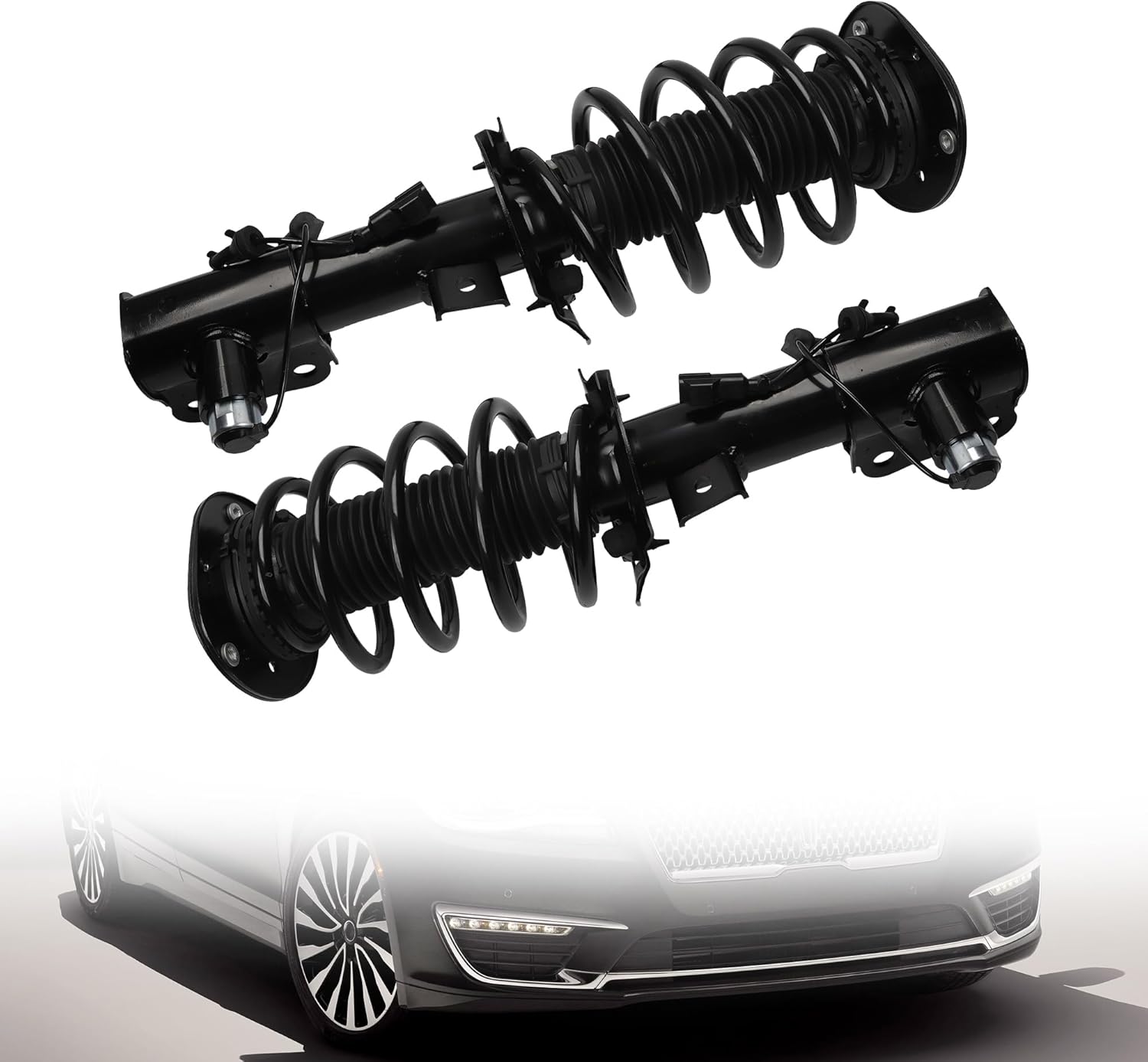 Dasbecan 2Pcs Front Struts Shock Assembly Absorber Magnetic w/Electronic Suspension Compatible with Lincoln MKZ 2013-2020 Ford Fusion 2013-2017 Replace# DG9Z18124V DG9Z18124V