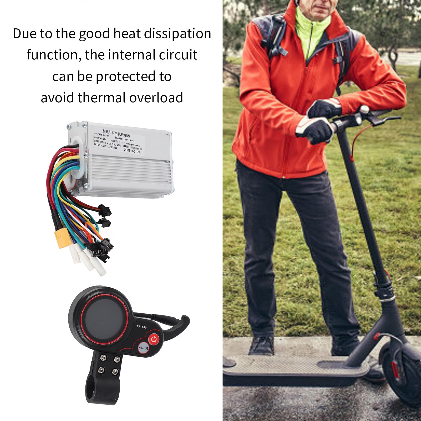 Controller Brushless 48V 20A TF100 Per E-Scooter E Monopattini Elettrici - HMParts