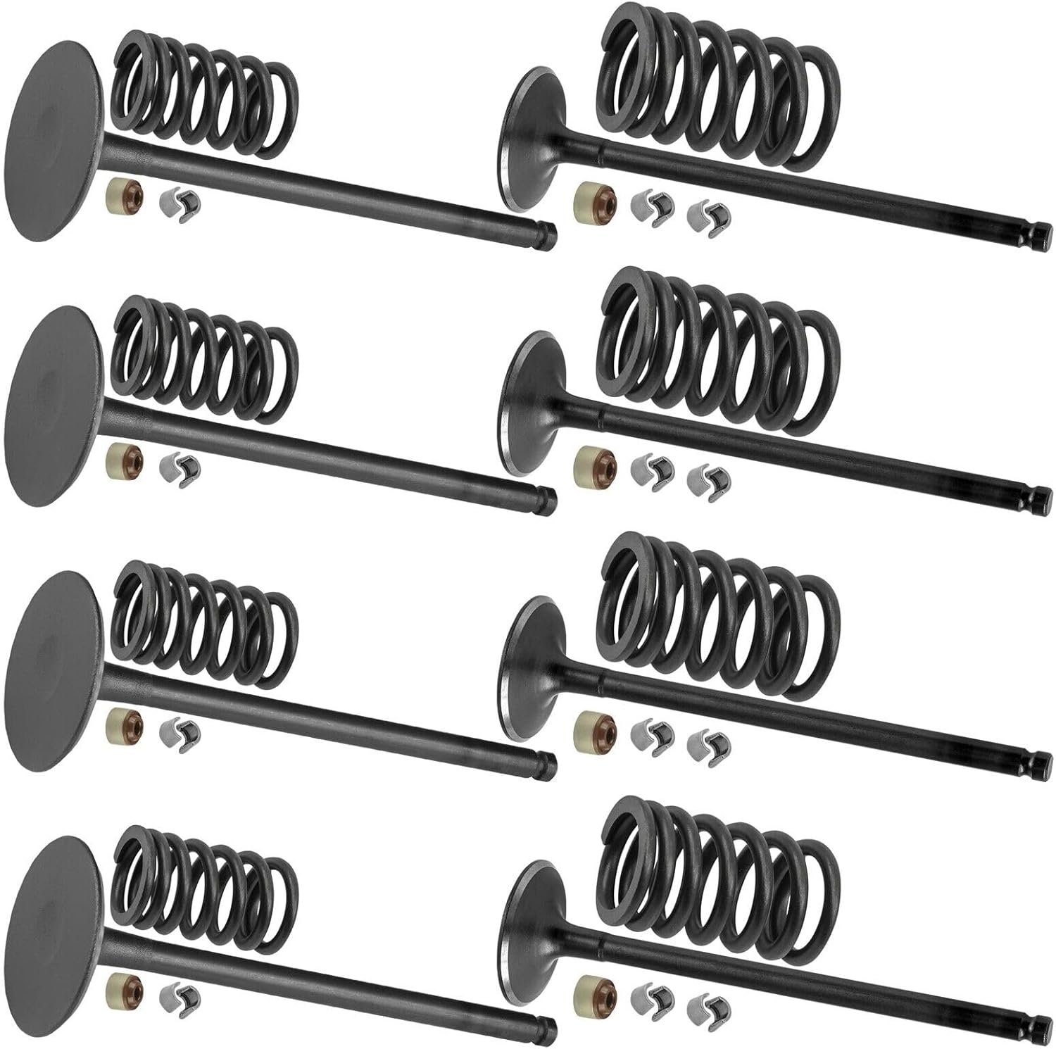 Caltric Muffler and Intake Valve Kit Compatible with Kawasaki Teryx 750 KRF750 4x4 2008-2013 / Teryx4 750 KRT750 4x4 2012-2013