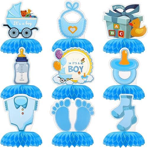 Miniatura 11 de 9 piezas de decoraciones de fiesta de los años 90, centros de mesa retro de panal de los años 90, centros de mesa de fiesta de regreso a los 90 para