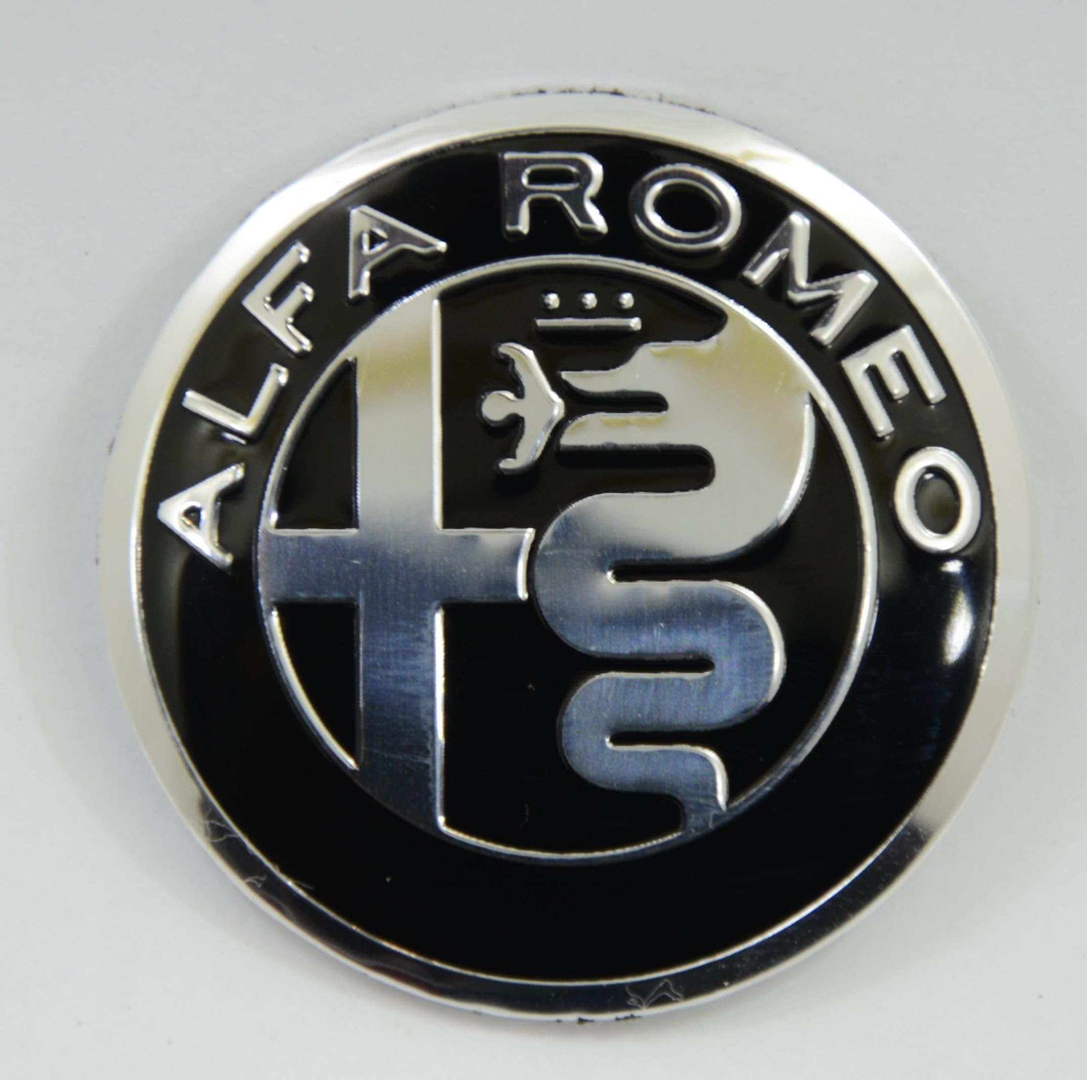 Logo Alfa Romeo 3D Nero 40 Mm Per Volante Giulietta Mito - Foto 6