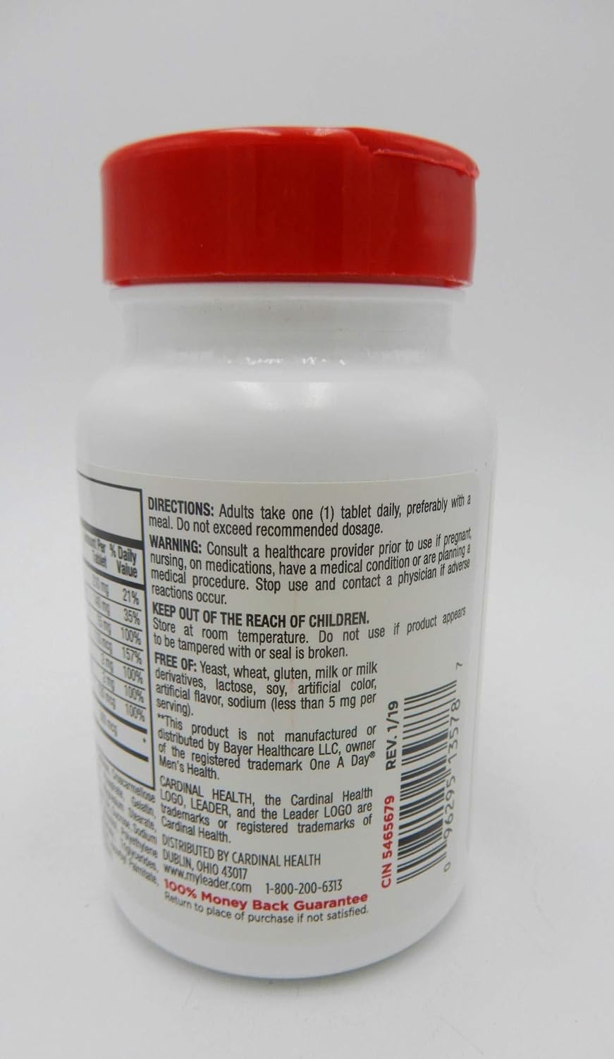 Leader Men's Multivitamin 90 tablets per Bottle