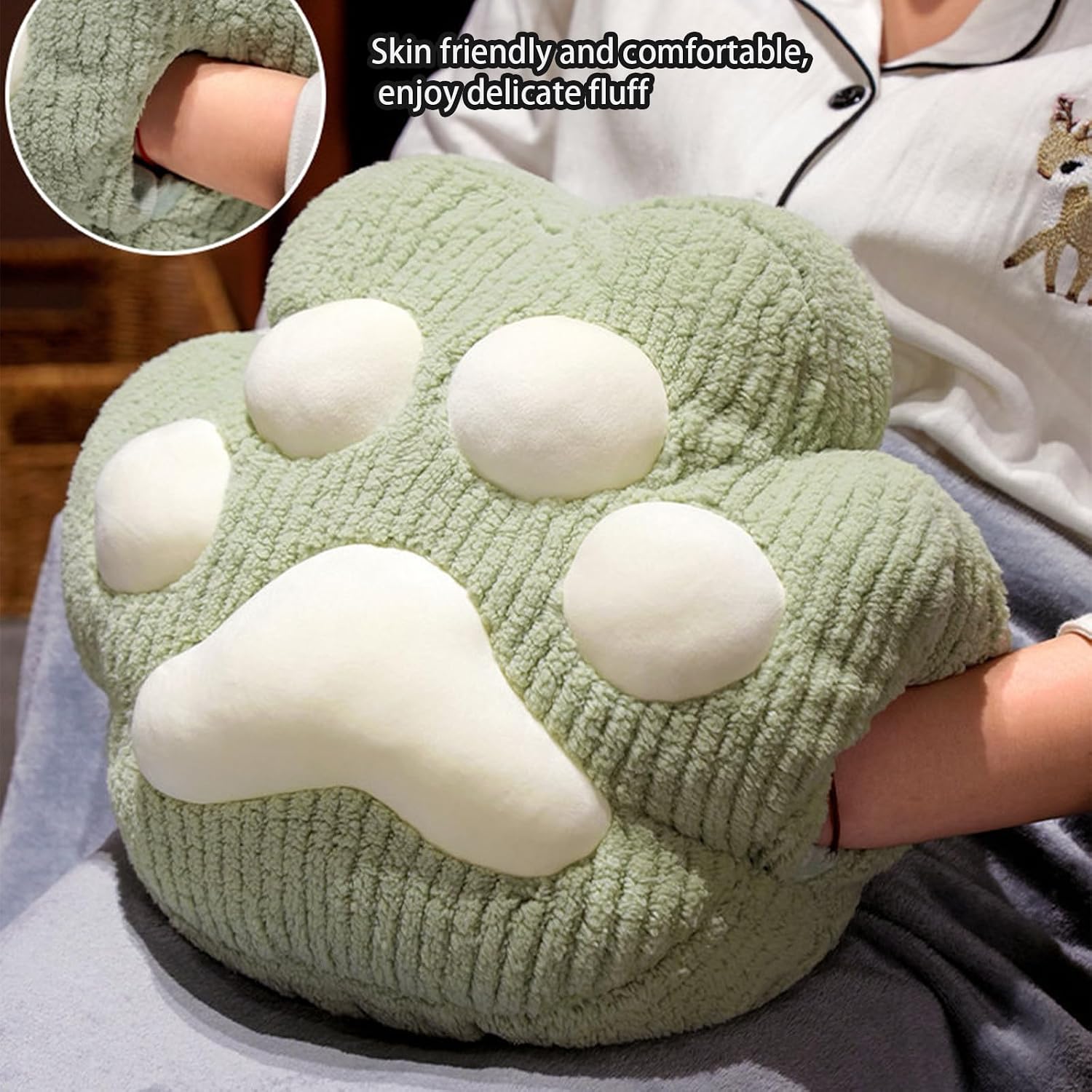 2 in 1 Cats Paws Pillow Travel Blanket Folding Air Conditioning Blanket Car Interior Cushions Pillow Naping Quilts Soft Cotton