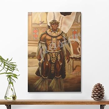 Amazon.com: TSFTEC African Warrior Shaka Zulu Warrior Poster