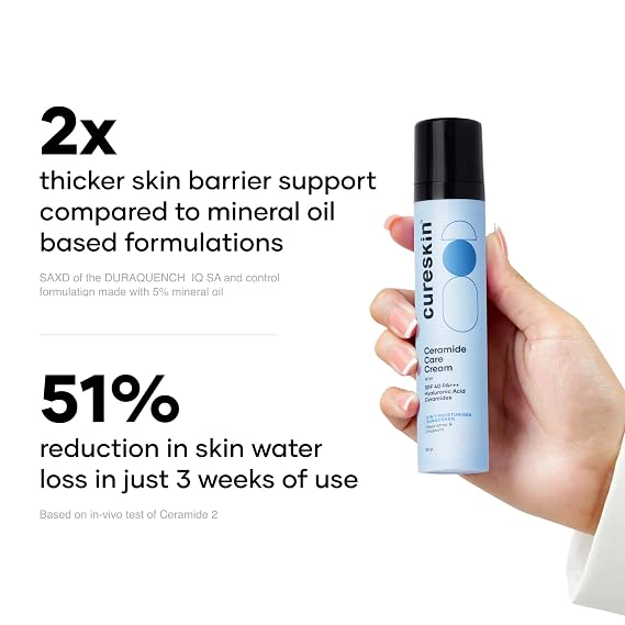 Cureskin Ceramide Skin Barrier Moisturizer with SPF 40 PA+++, 1.76 Oz