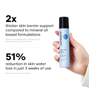 Cureskin Ceramide Skin Barrier Moisturizer with SPF 40 PA+++, 1.76 Oz