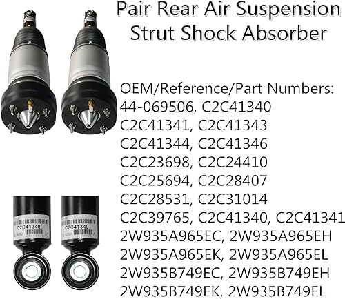 Vista 19 de Bomba de compresor de suspensión neumática con pieza de soporte # C2C27702 C2C2450 Reemplazo para 2004-2009 Jaguar XJR, XJ8, Super V8, Vanden Plas