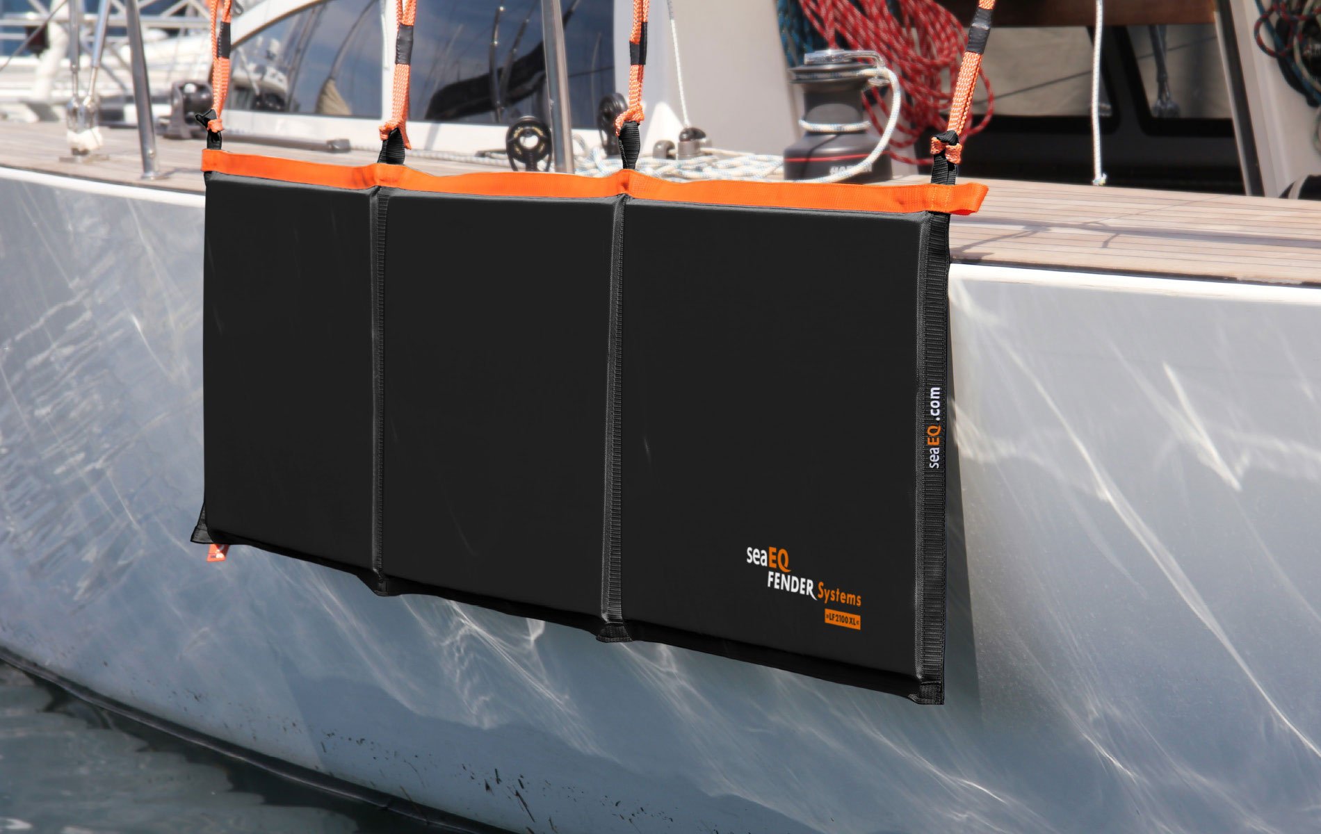 Parabordi piatti per barche, parabordo piatto LF 2100 XL nero