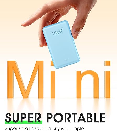 Miniatura 3 de TG90 Cargador portátil de 5000 mAh con cables incorporados y enchufe de CA plegable