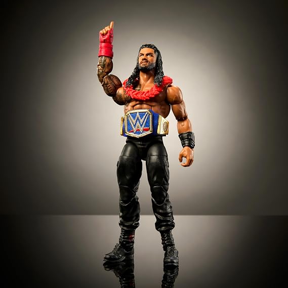 Mattel WWE Elite Collection Top Pick Action Figure & Accessories Set Roman Reigns 6 with Articulations & Interchangeable Parts