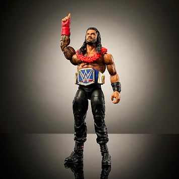Mattel WWE Elite Collection Top Pick Action Figure & Accessories Set Roman Reigns 6 with Articulations & Interchangeable Parts