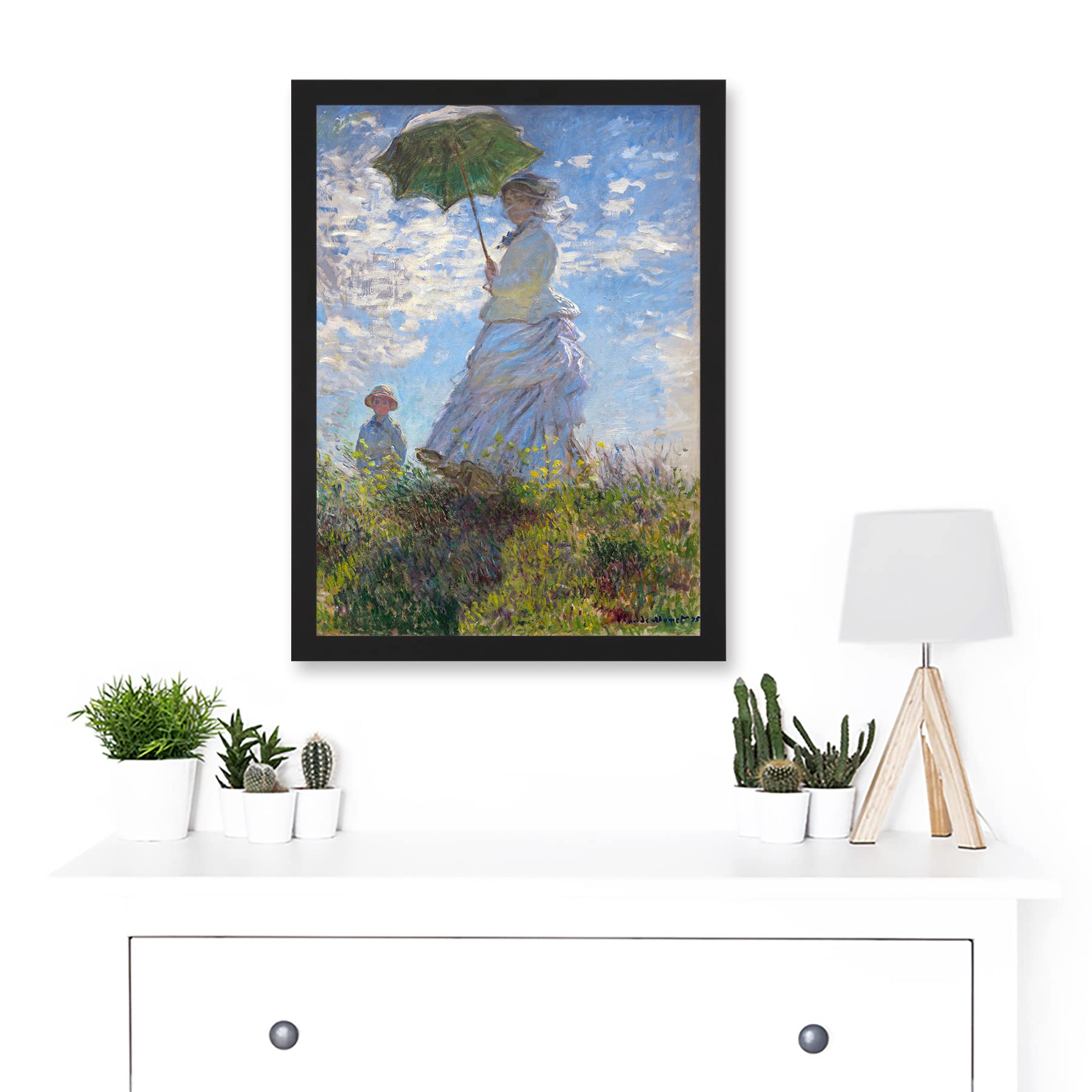 Amazon.co.jp: Claude Monet Woman With Parasol Madame Monet And Son