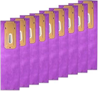 9 Packs Type CC HEPA Upright Vacuum Cleaner Bag Compatible with all Oreck Elevate Models, AK1CC6H, Purple
