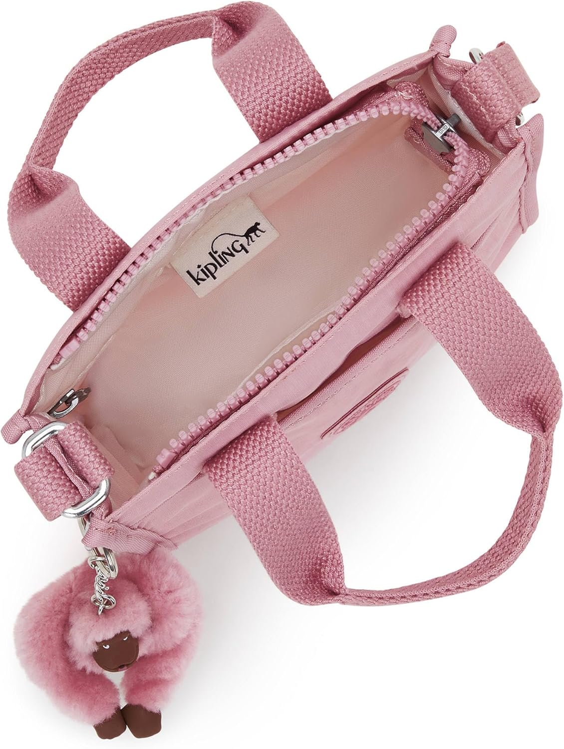 Kipling Inara Small Crossbody Tote Bag Soft Blush - Image 4