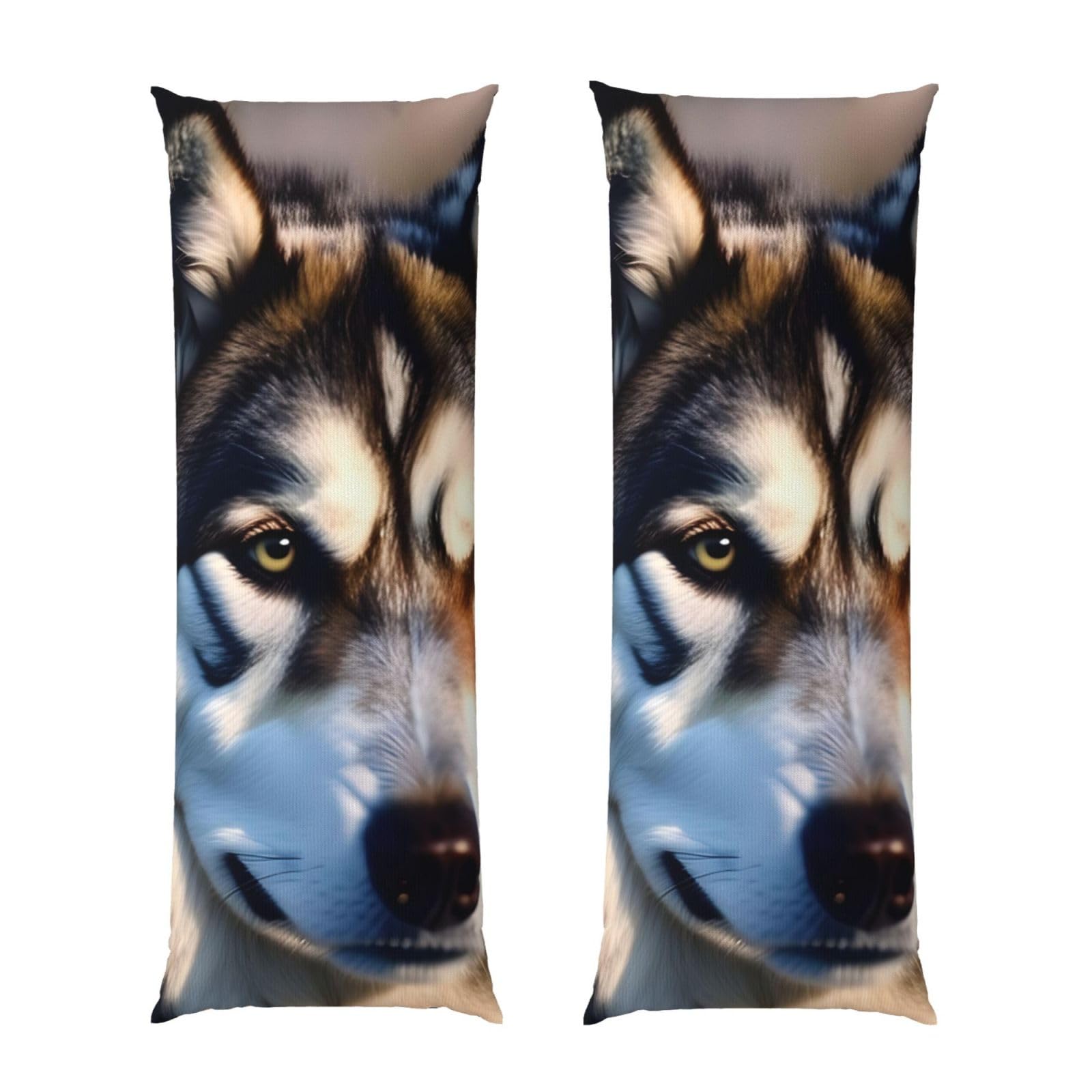 Taie d'oreiller longue husky en tissu ultra doux pour coussin de corps esthétique
