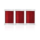 Heavy Duty Upholstery Thread,3 Spools Durable Bonded Nylon Thread, High-Strength & Fade-Resistant, 218 Yds/Spool for Sewing Machines, Leather, Denim, DIY Crafts | Red