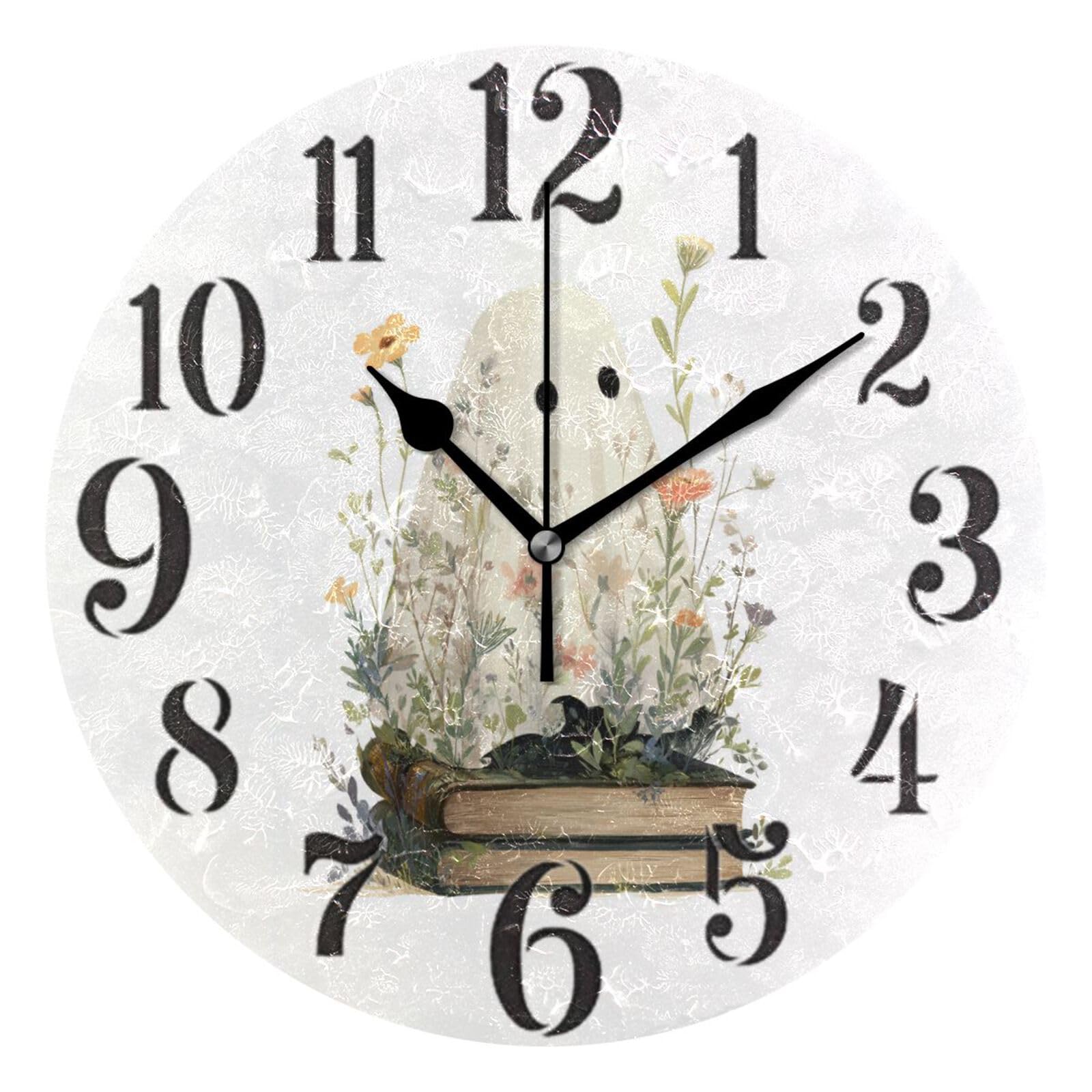 Horloge murale silencieuse ronde sans tic-tac pour préserver le sommeil de votre chambre