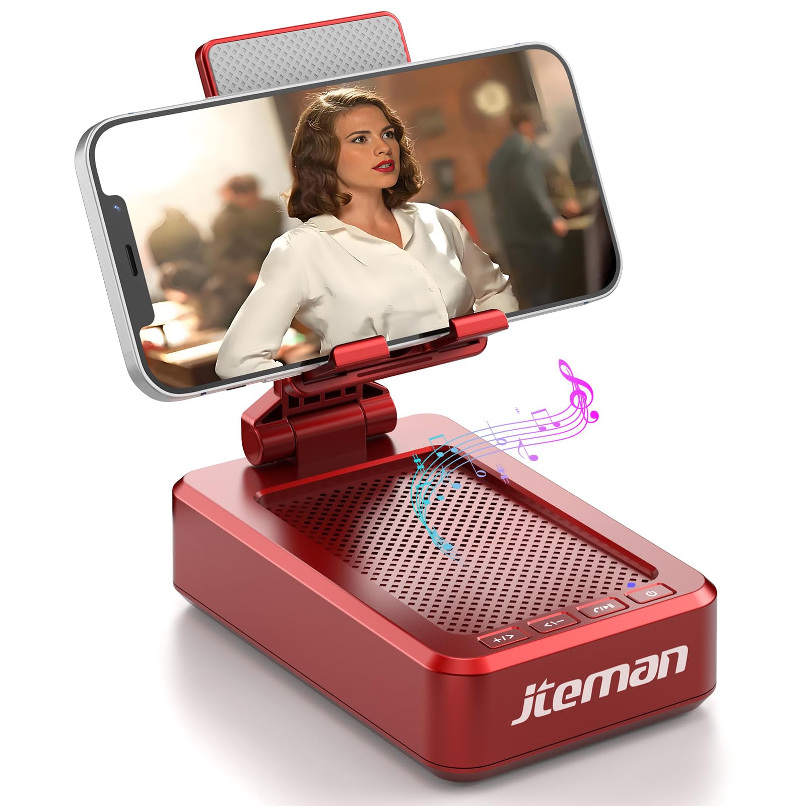 JTEMAN Cell Phone Stand with Bluetooth Speaker,Birthday Gifts for Men Women — Amazon image 9