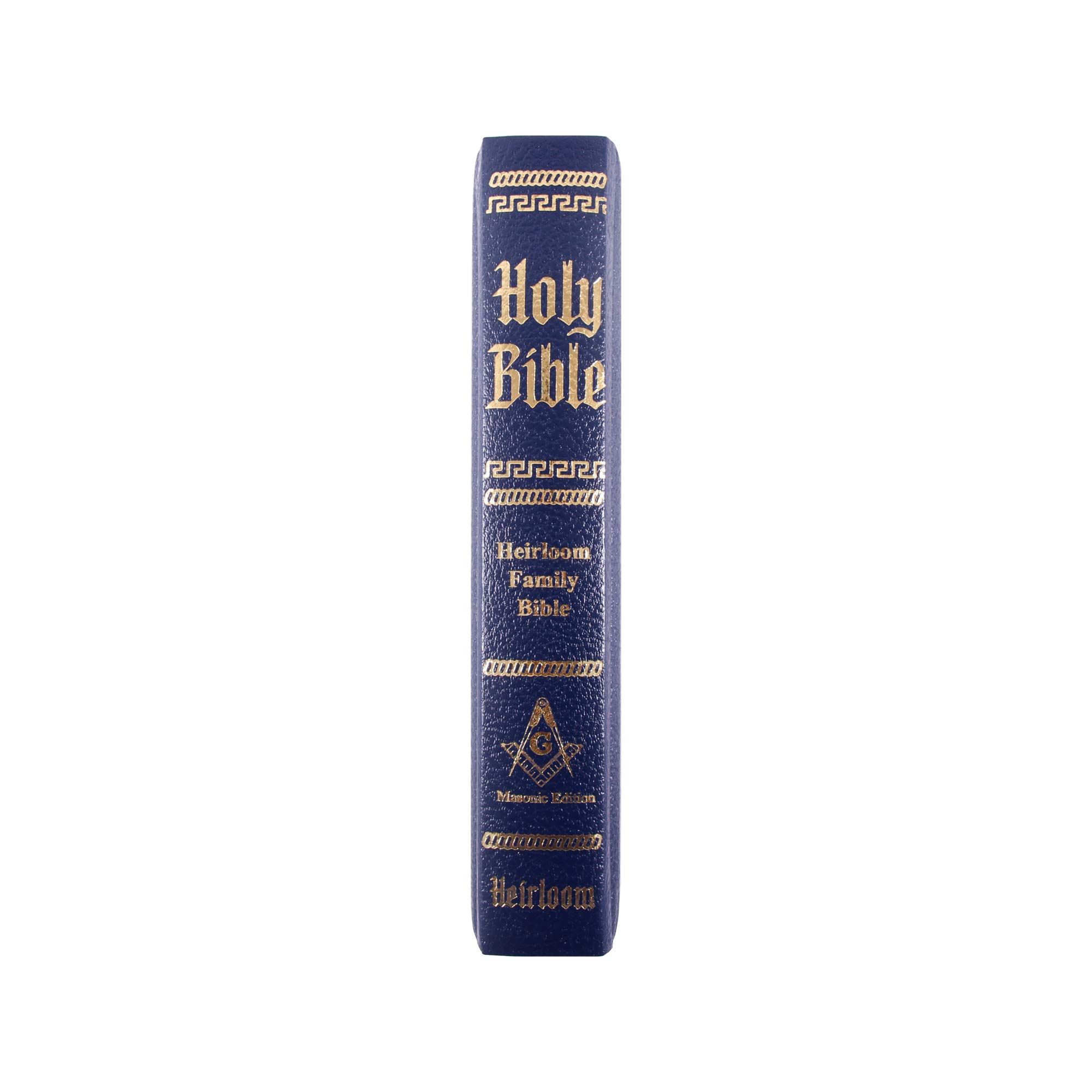 Masonic Heirloom Family Bible KJV Blue Imitaition Leather