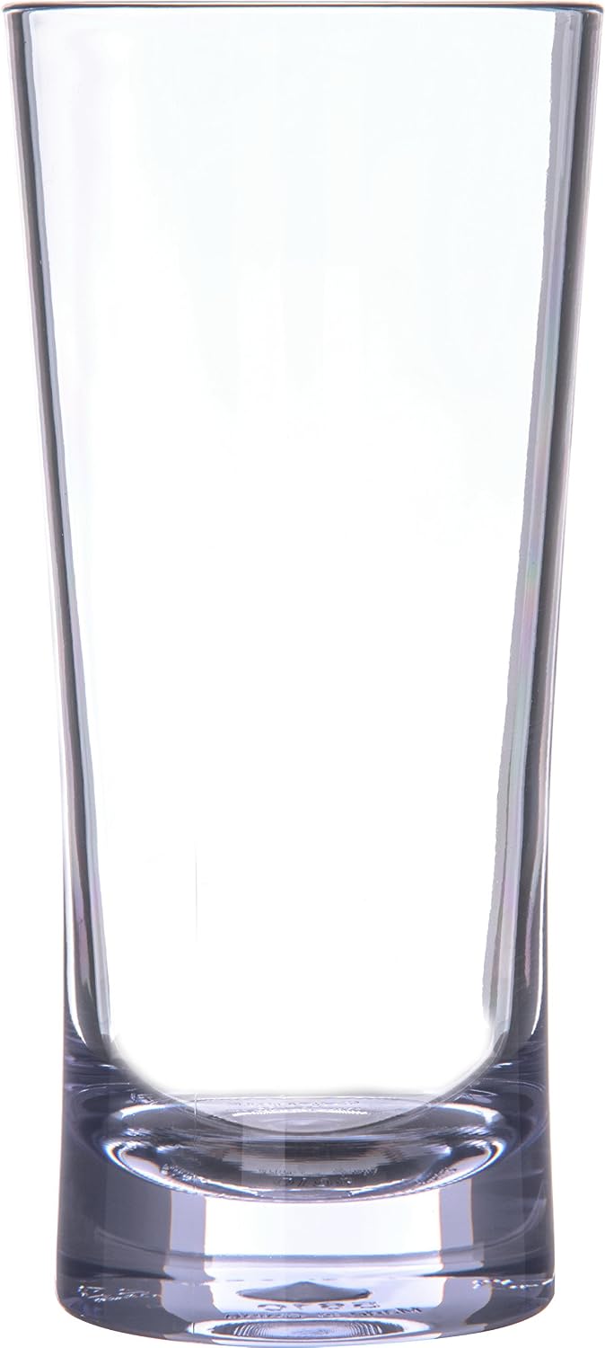 Carlisle FoodService Products Alibi Highball Glass for Restaurant, Kitchen, and Bar, Plastic, 10 Ounces, Clear