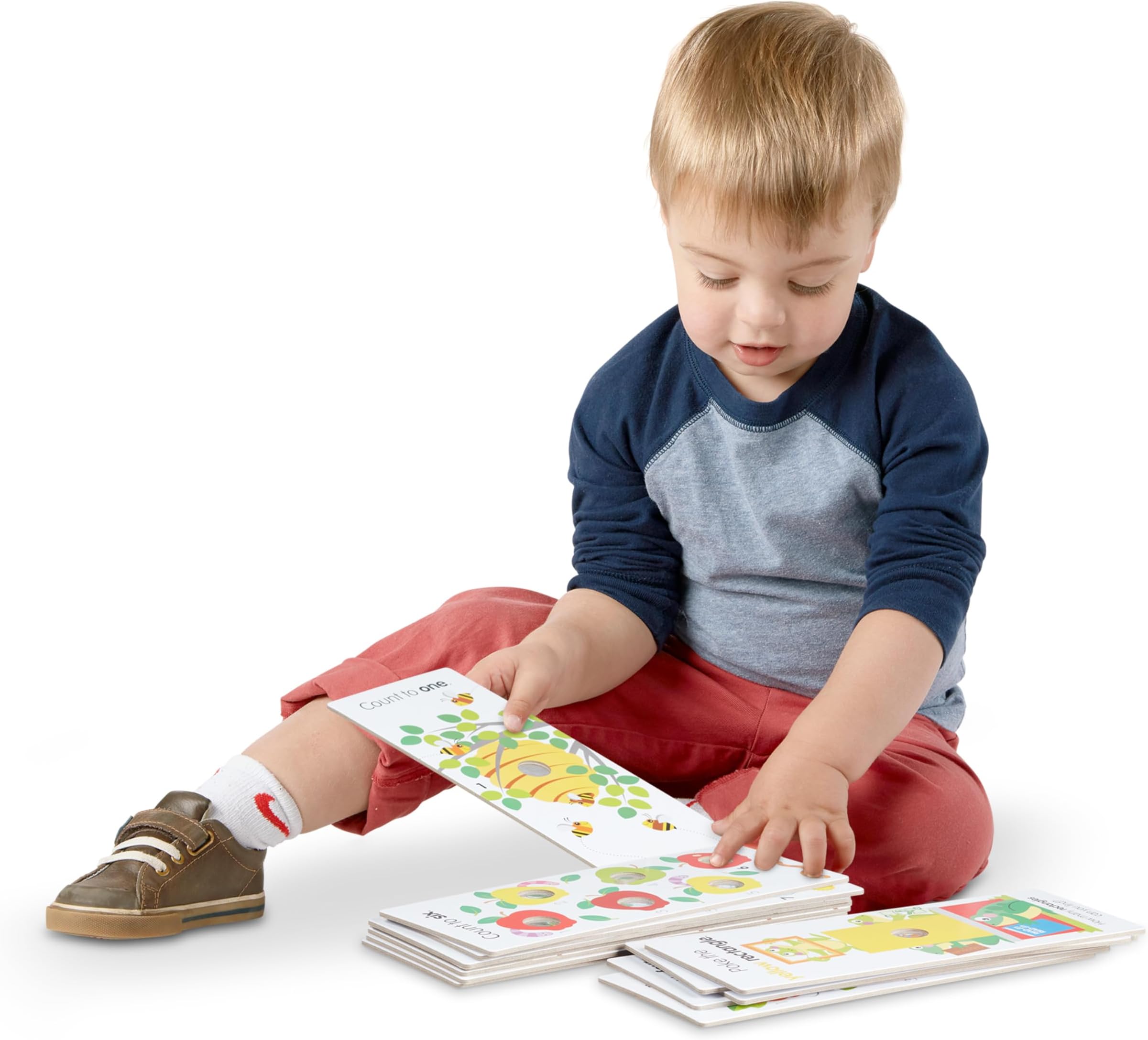 Melissa & Doug Poke-A-Dot Jumbo Number Learning Cards - 13 Double Sided Numbers, Shapes, Color Cards with Buttons for Pop Interactive Learning Activity for Kids