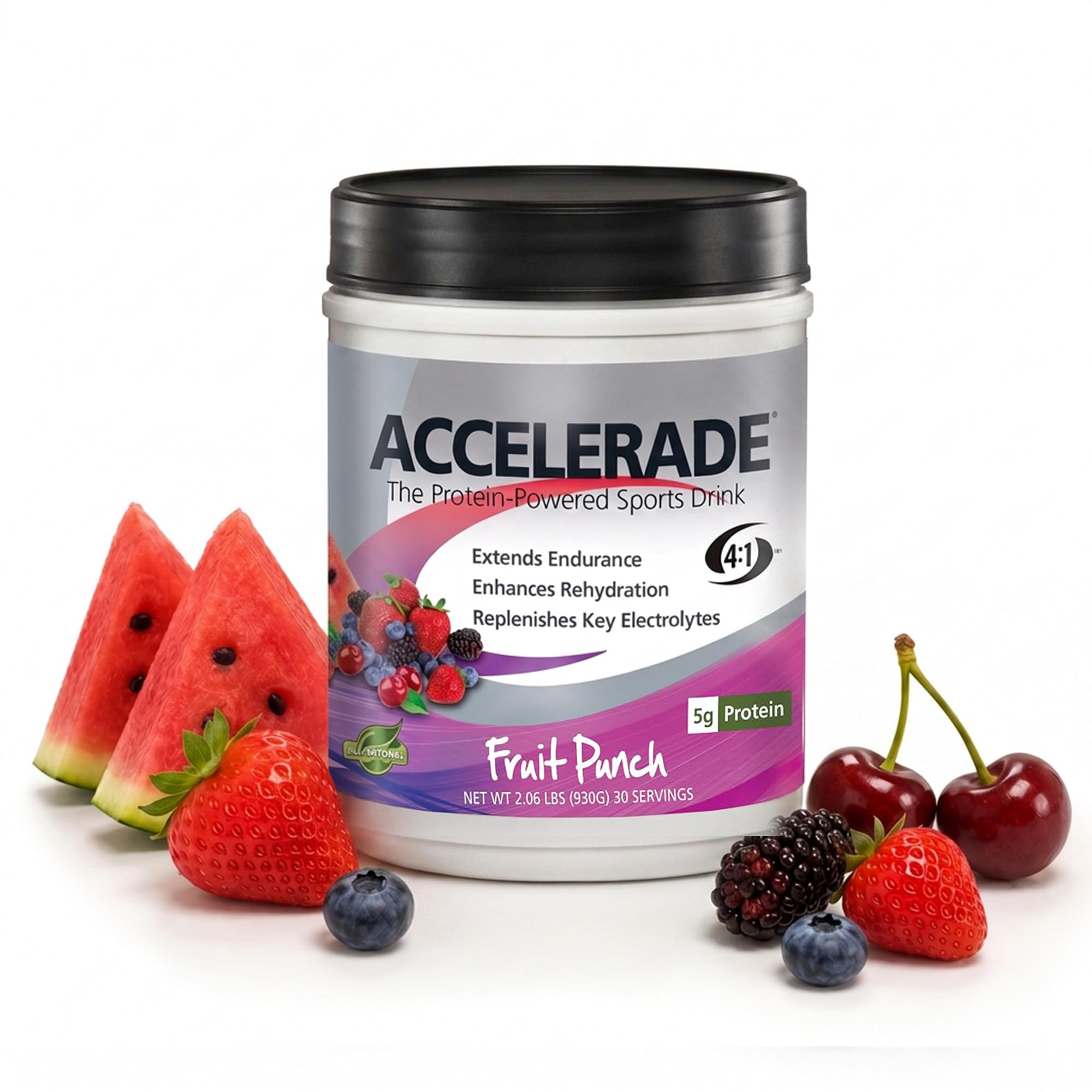 Accelerade PacificHealth Hydration Drink Mix, Fruit Punch, 30 Servings
