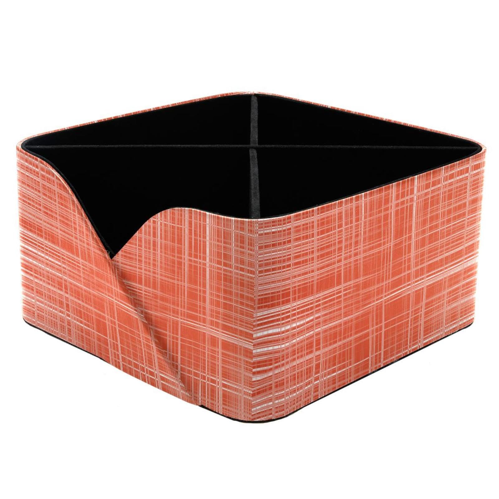 Organiseur de bureau rectangulaire texture corail pour cosmétiques et crayons