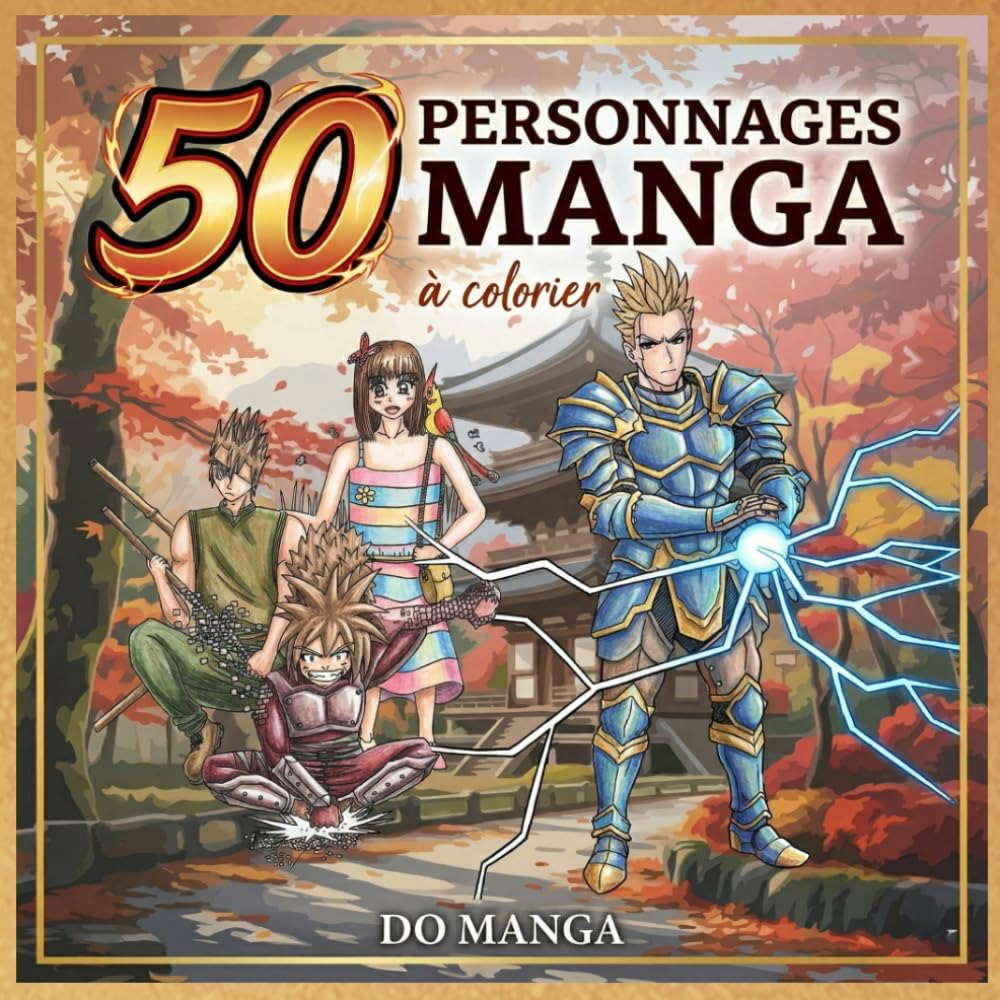50 Personnages Manga à colorier (Do Manga)