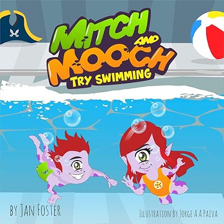 Mitch and Mooch Try Swimming