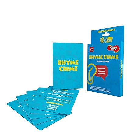 Toiing Rhyme Chime Card Game, Fun Vocabulary Building Game for Kids Age 6 Years & Above