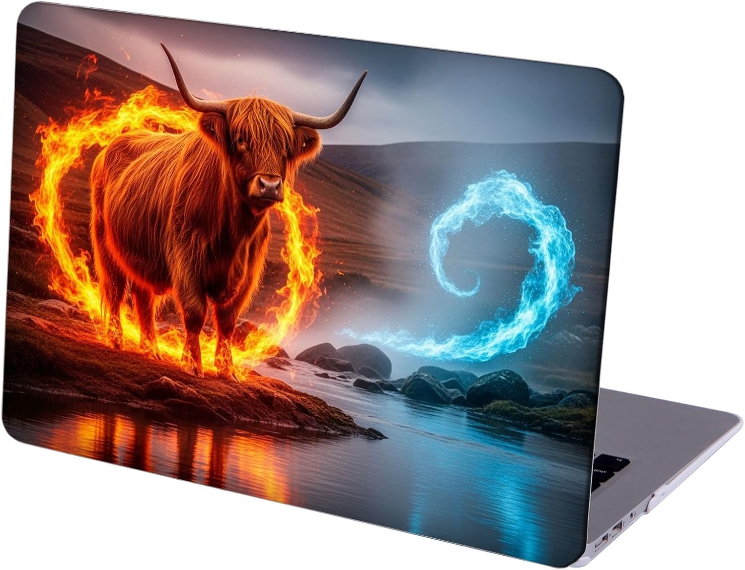Compatible with MacBook Neo 13-inch, Hard Shell Case with Keyboard Cover and Screen Protector (A3404 A18 Pro chip, 2026 Release) - Highland Cow MC21523