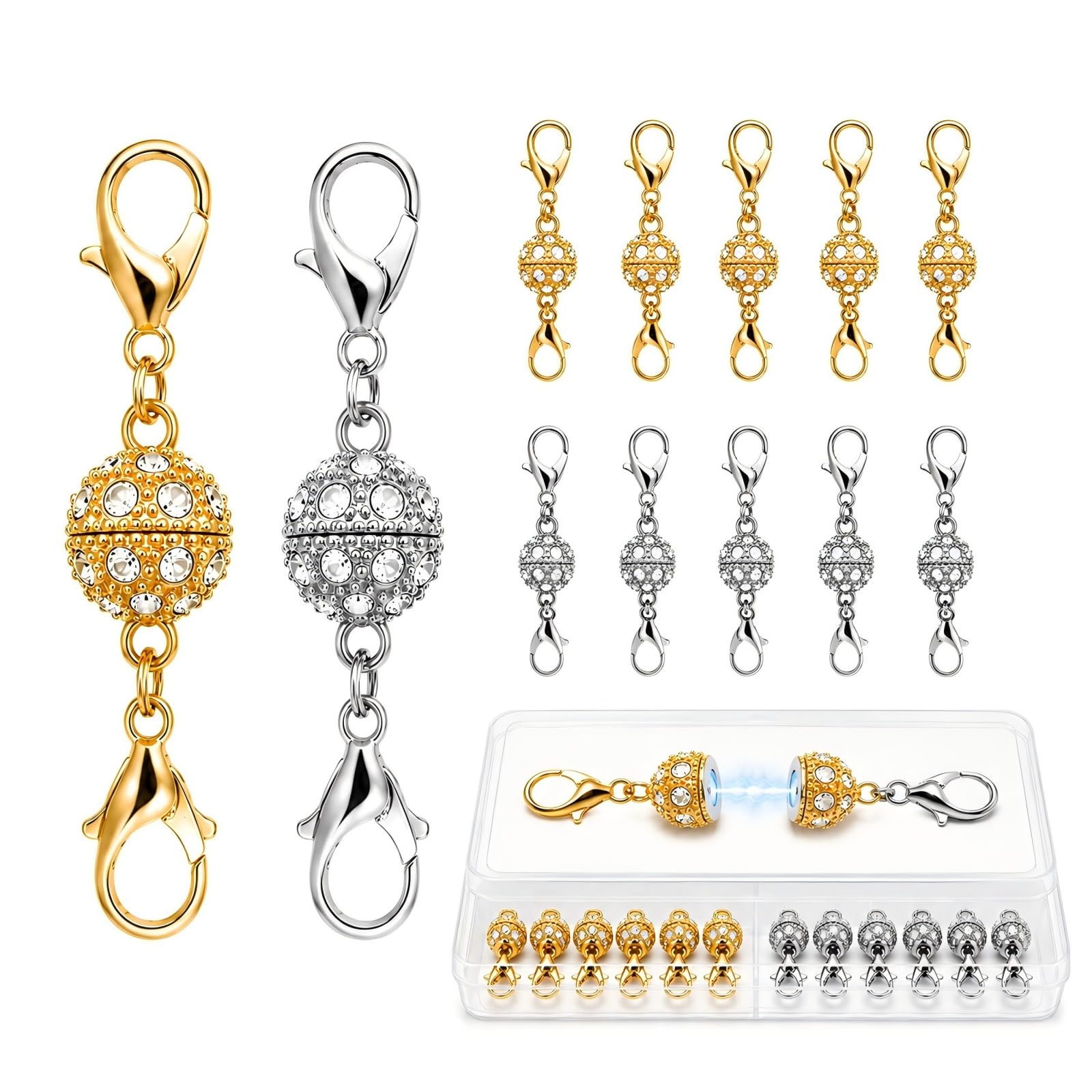 Cierres magneticos para collares que solucionan la dificultad de abrochar joyas de forma manual