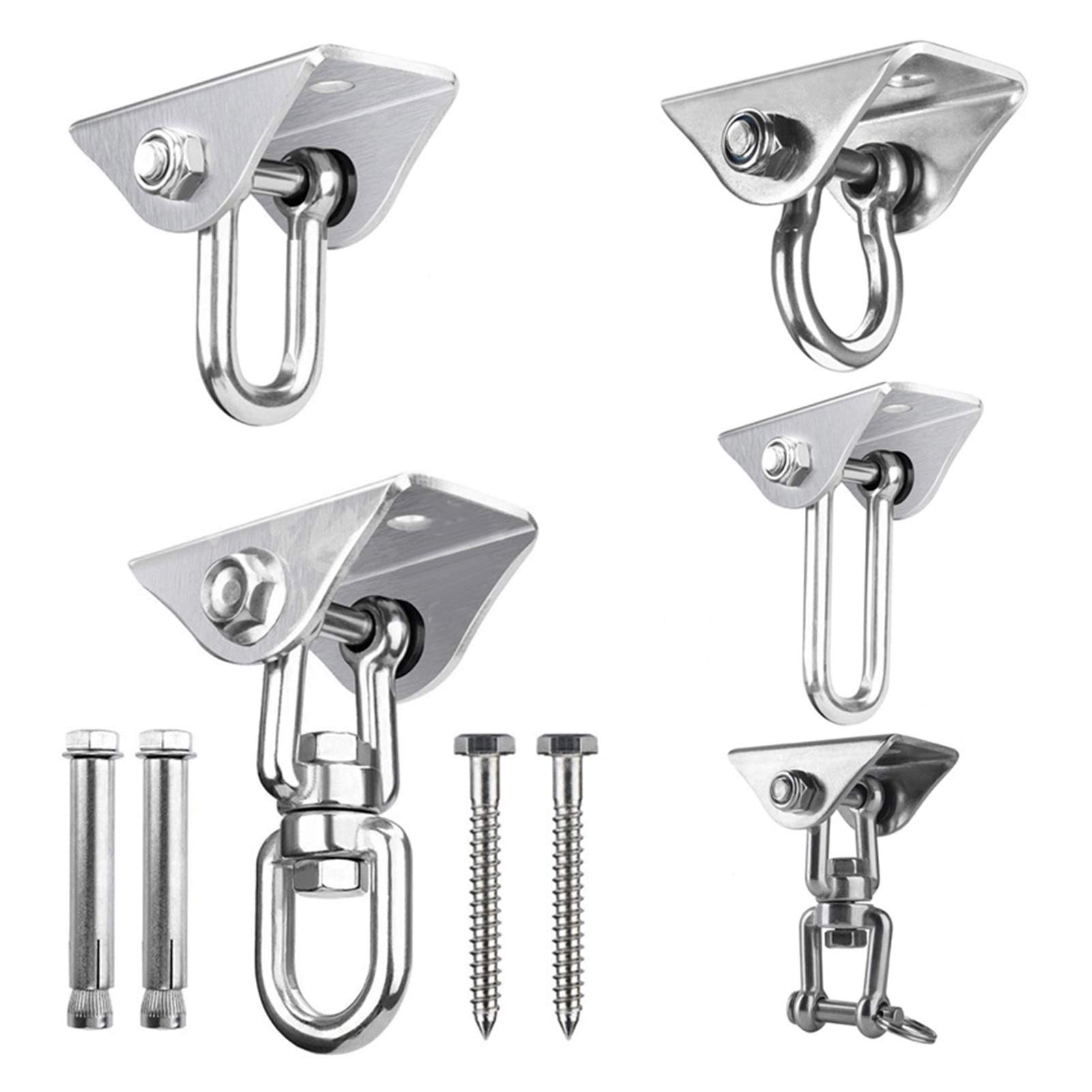 304 Stainless Steel Rotating Load-Bearing Hook Hammock Fixed Plate, Boxing Sandbag Hanging Chair Fixed Buckle, Swing Accessories(C)